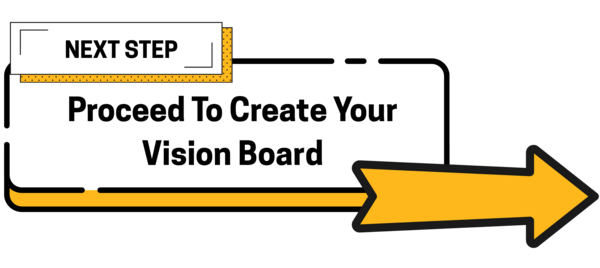 Proceed to create vision board button