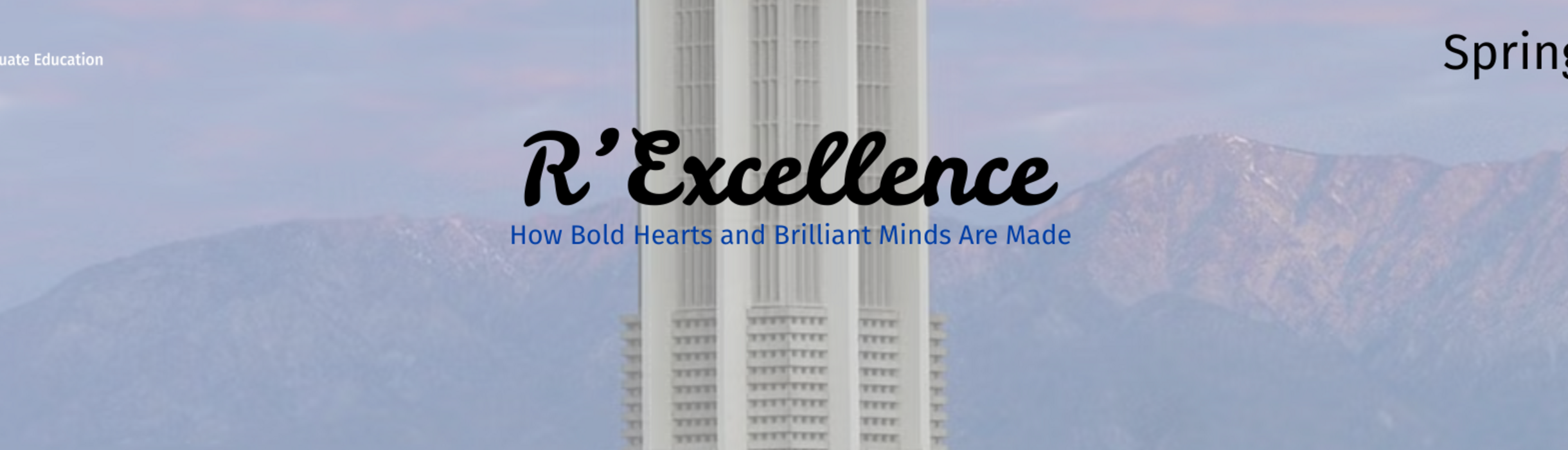 R'excellence Spring 2026 web banner