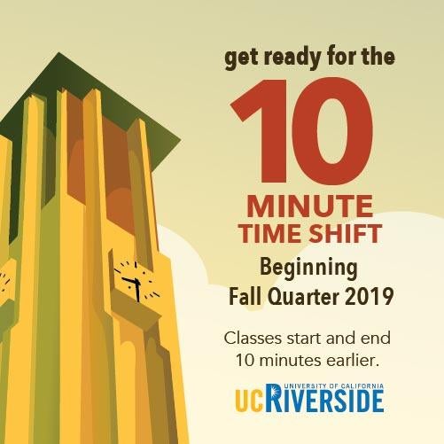 UCR Classes Schedule Shift Planned For This Fall Undergraduate Education